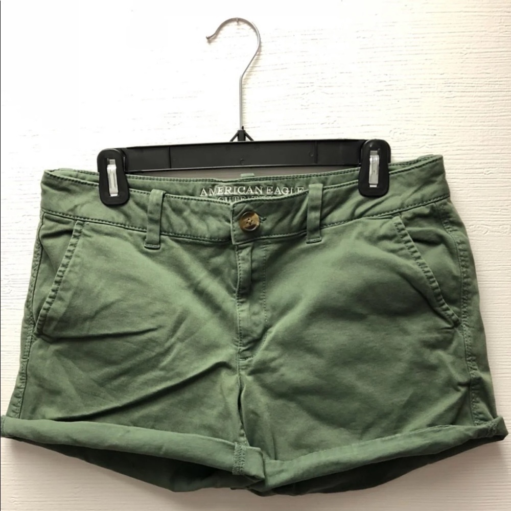 American Eagle Twill Midi Shorts Size 12